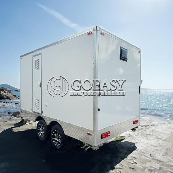 3 Station Portable Restroom Trailer | Mobile Bathroom & Camping Toilet ...
