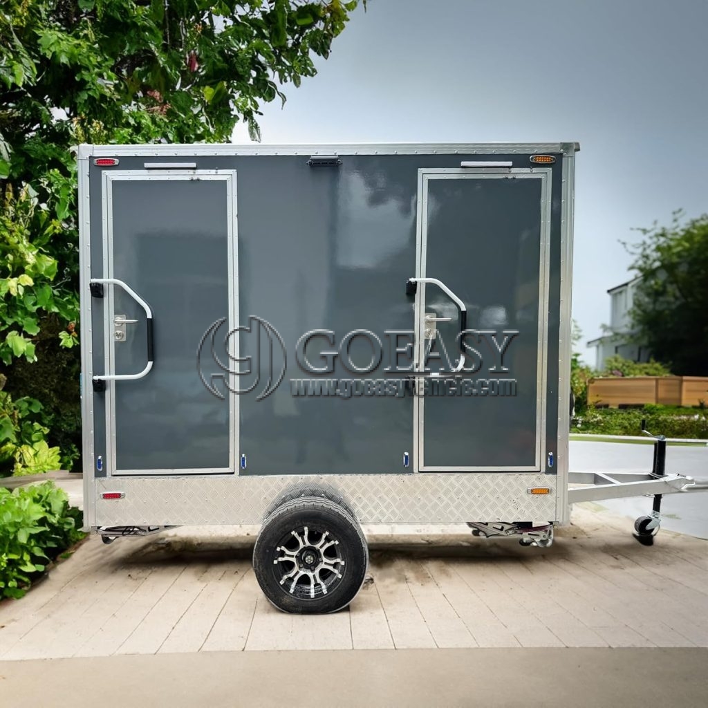 3 Station Portable Restroom Trailer | Mobile Bathroom & Camping Toilet ...