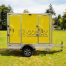 Yellow Camping Toilet Trailer for Business Portable Restroom Trailer for Events & Outdoor Use