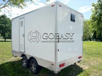 3 Station Portable Restroom Trailer Mobile Bathroom Camping Toilet Trailer