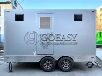 4 Station Restroom Trailer for Parties Luxury Toilet Trailer for Sale
