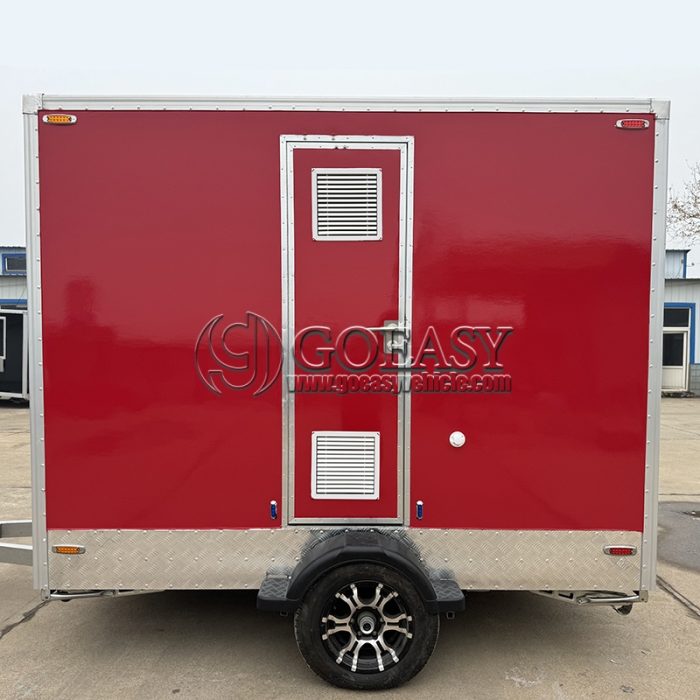 Custom Red 2-Station Restroom Trailer Portable Toilet Trailer for Sale