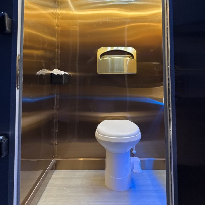 Premium 4-Station Restroom Trailer Luxury Mobile Toilet Trailer for Events & Venues