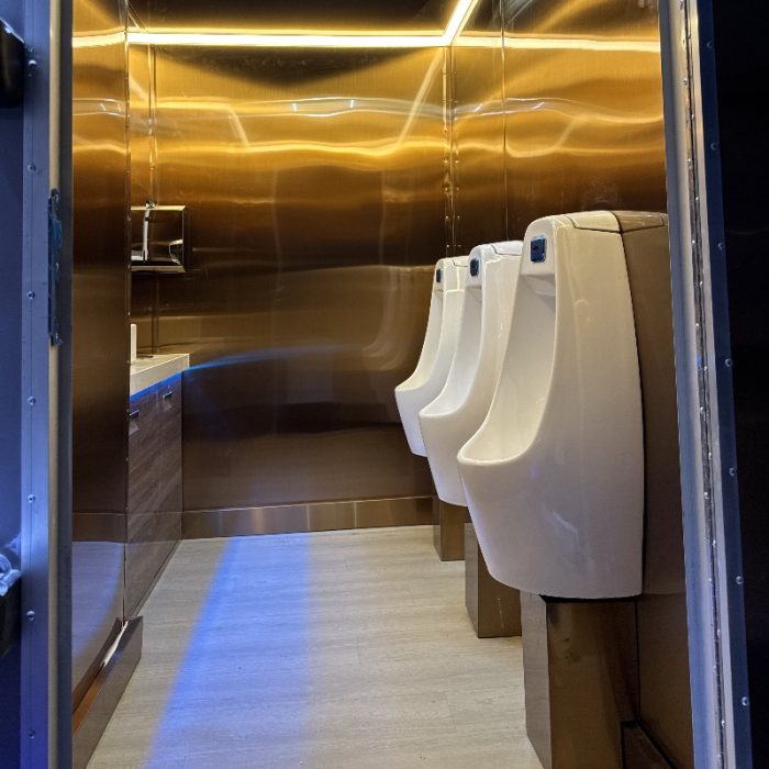 Premium 4-Station Restroom Trailer Luxury Mobile Toilet Trailer for Events & Venues