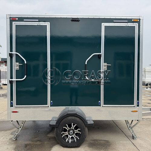 2 Station Dark Green Toilet Trailer