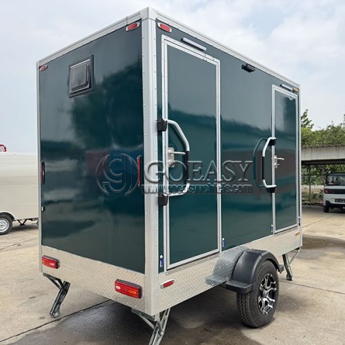 2 Station Dark Green Toilet Trailer