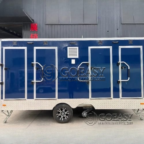 4 Station Blue Luxury Restroom Trailer