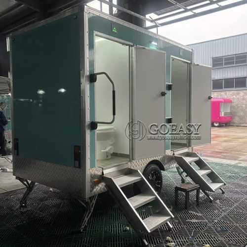 Customize 2 Station Restroom Trailer, Toilet Trailer for Sale