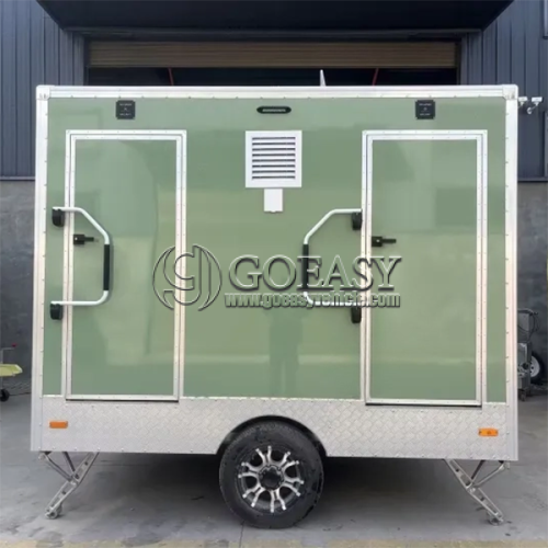 2-Station Portable Green Restroom Trailer Outdoor Activities & Eco-Friendly Event Solutions