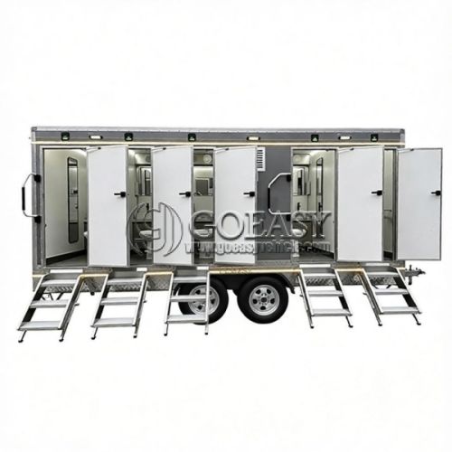 18.7FT Grey Luxury Restroom Trailer with LED