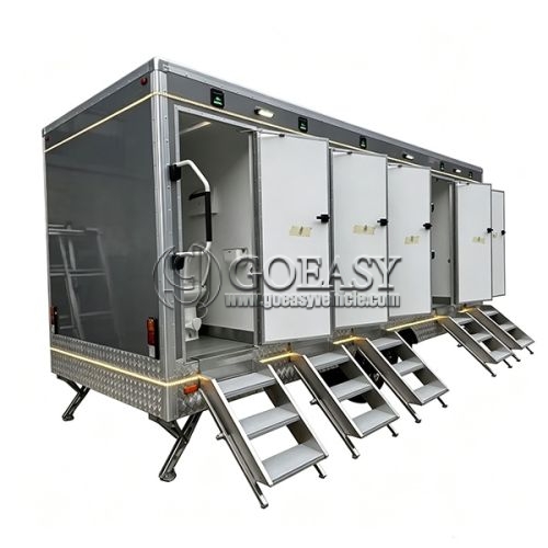 18.7FT Grey Luxury Restroom Trailer with LED