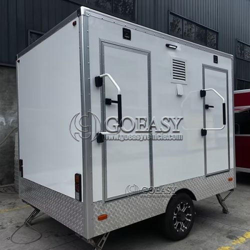 10FT 2 Station White Luxury Restroom Trailer